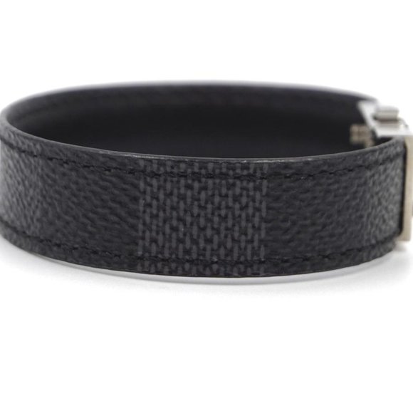 Louis Vuitton Damier-graphite Silver Bracelet - Picture 7 of 8